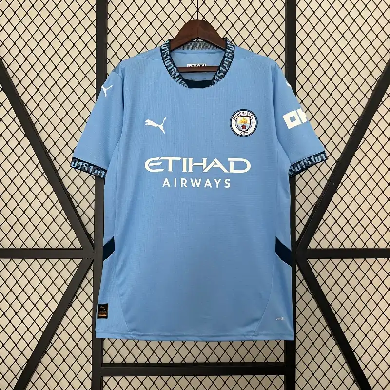 24/25 Manchester City Blue Soccer Jersey Home