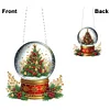>SALE<Acrylic Christmas Crystal Ball Rhinestone Diamond Art Window Pendants for Garden