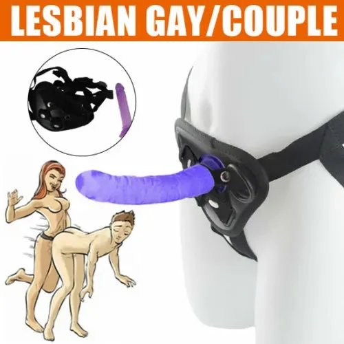 pornhint Pornhint Strap-on Harness Dildo Dong Anal Suction Cup Penis Sex Toy for Lesbian Women