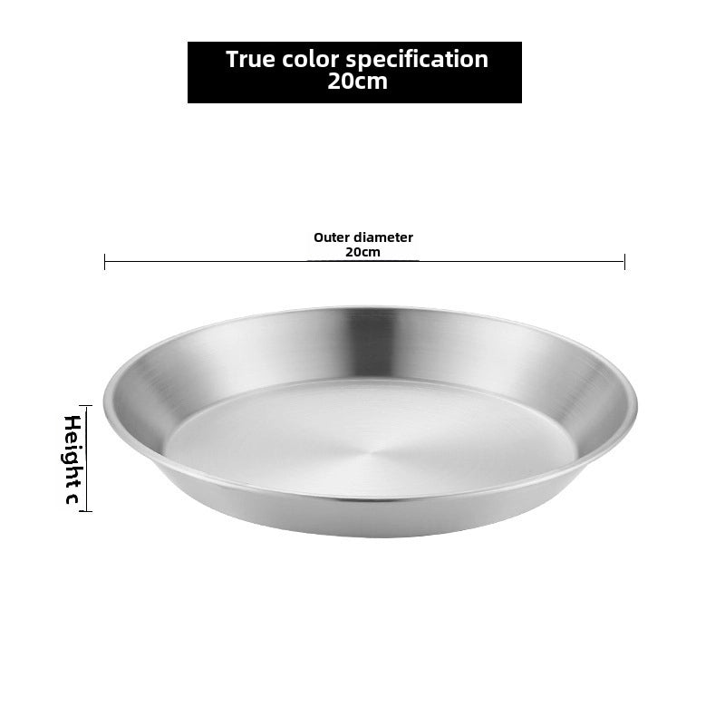 Stainless Steel Disc With Filter Mesh Household Kitchen Barbecue Fried Oil Filter Plate Cooling Drain Plate