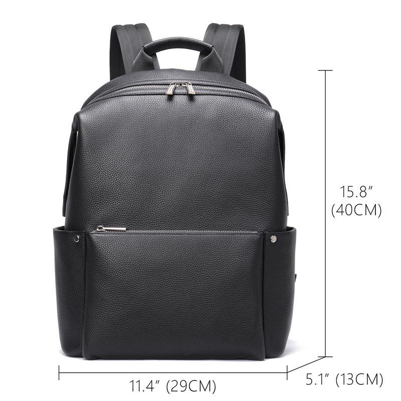 Casual School Travel Laptop Large Capacity Leather Backpacks