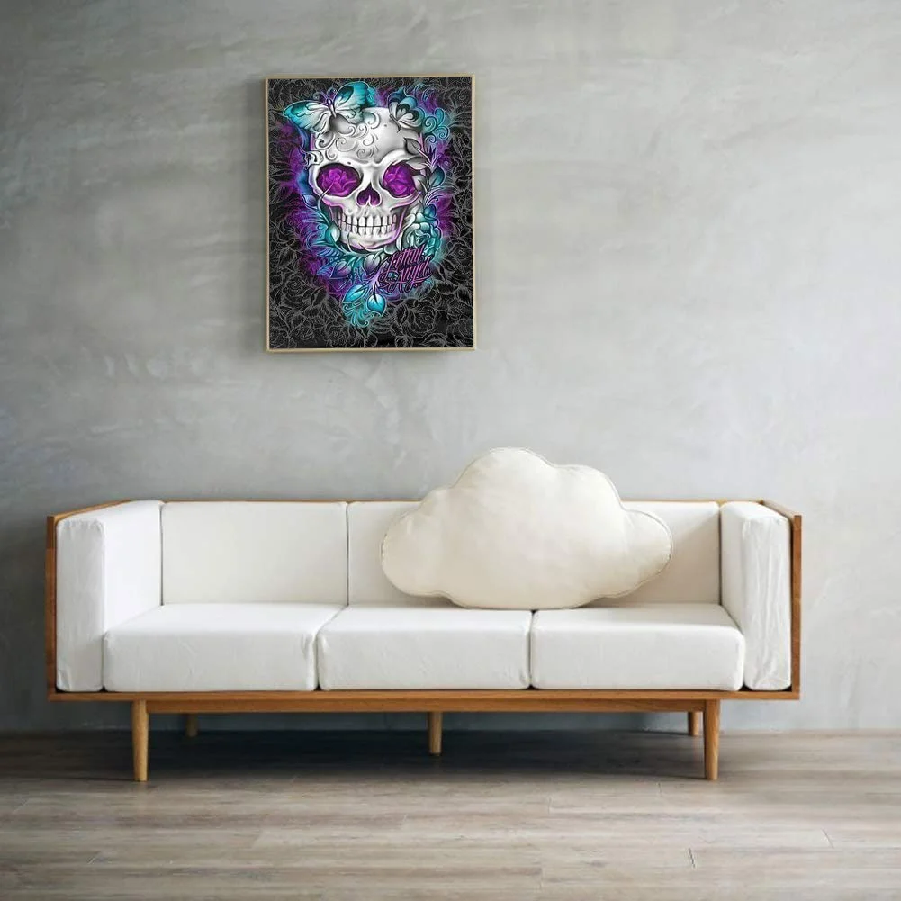 Rose Skull Diamond Painting Kits Full Round Drill Home Wall Art Decor