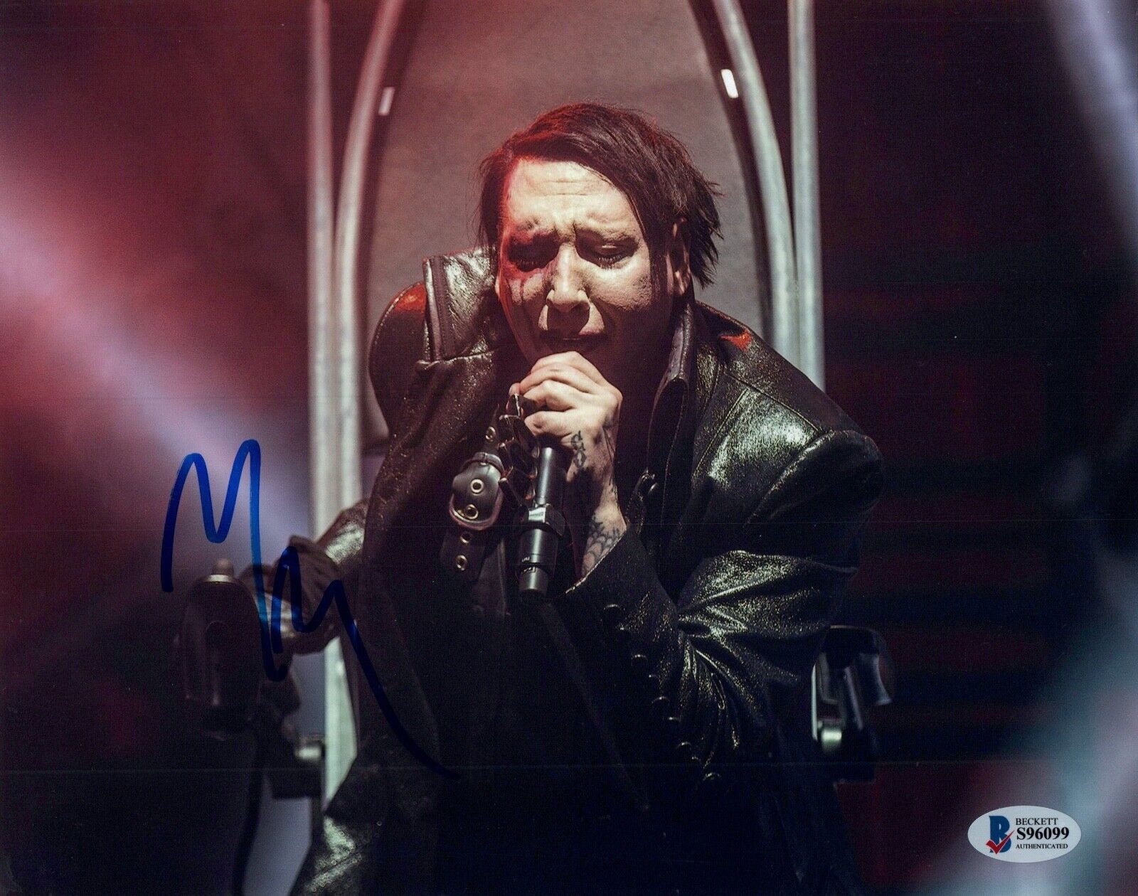 Marilyn Manson Signed Autographed 8x10 Photo Poster painting Beckett BAS COA