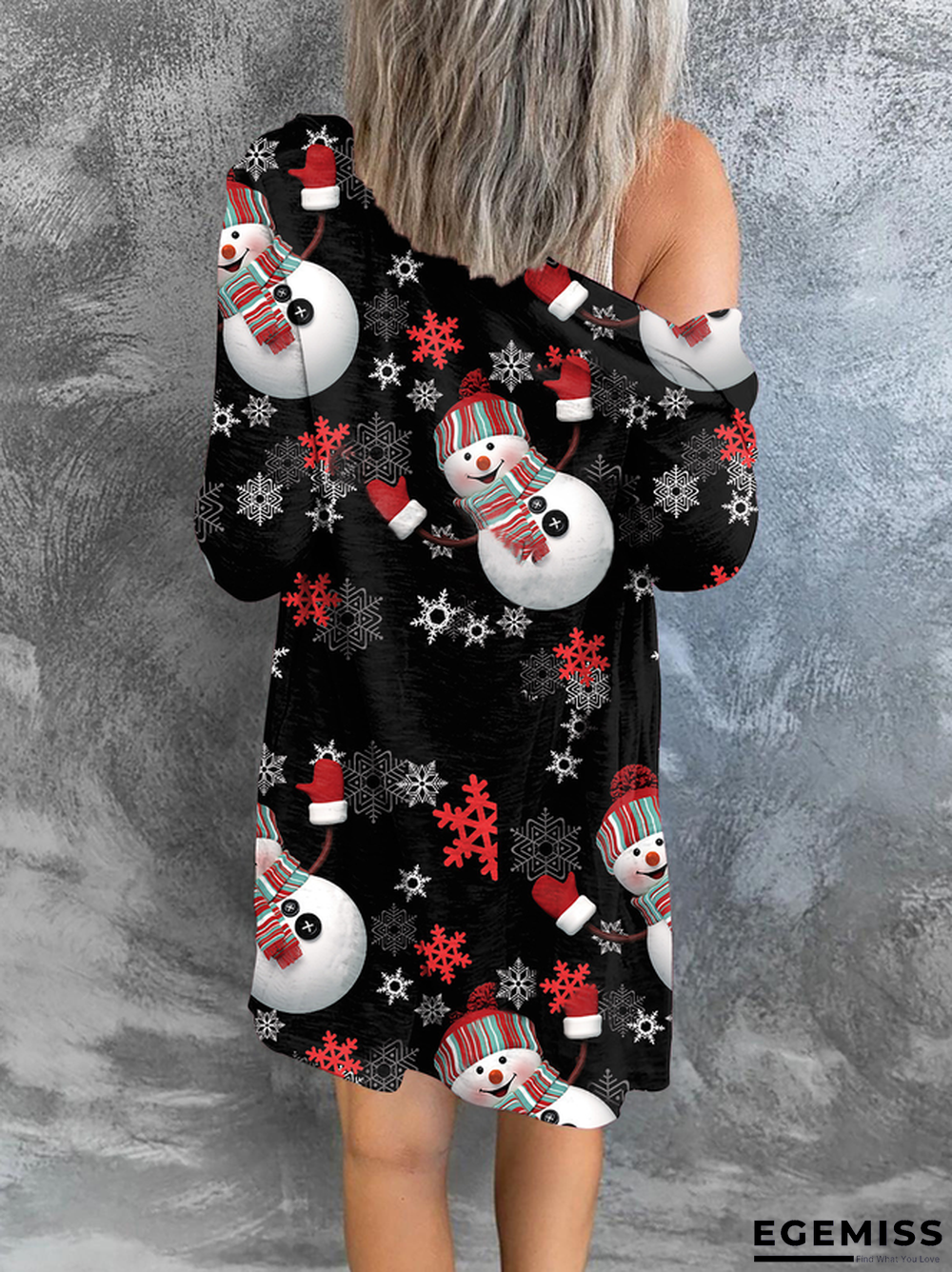 Casual Christmas Snowman Outerwear | EGEMISS