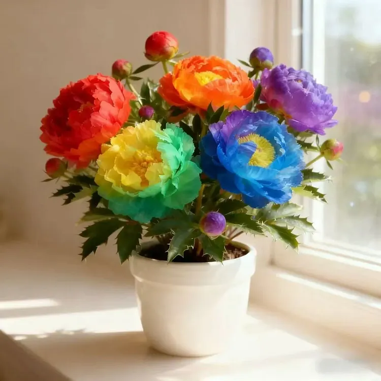 Dwarf Peony Seeds &ndash; Big Blooms in Small Spaces 🌿 Easy to Grow & Beauti