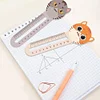 (US Only)6pcs Cartoon Animal Pattern 2D/Flat DIY Diamond Painting Ruler Bookmark Set
