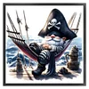 Pirate Goblin-18CT Stamped Cross Stitch 30*30cm/11.81*11.81in