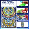 Mandala 5D DIY Diamond Art Painting Notebook Kit 50 Pages A5 Rhinestone Art Painting Notebook Kit for Adults Beginners Holiday Birthday Gift