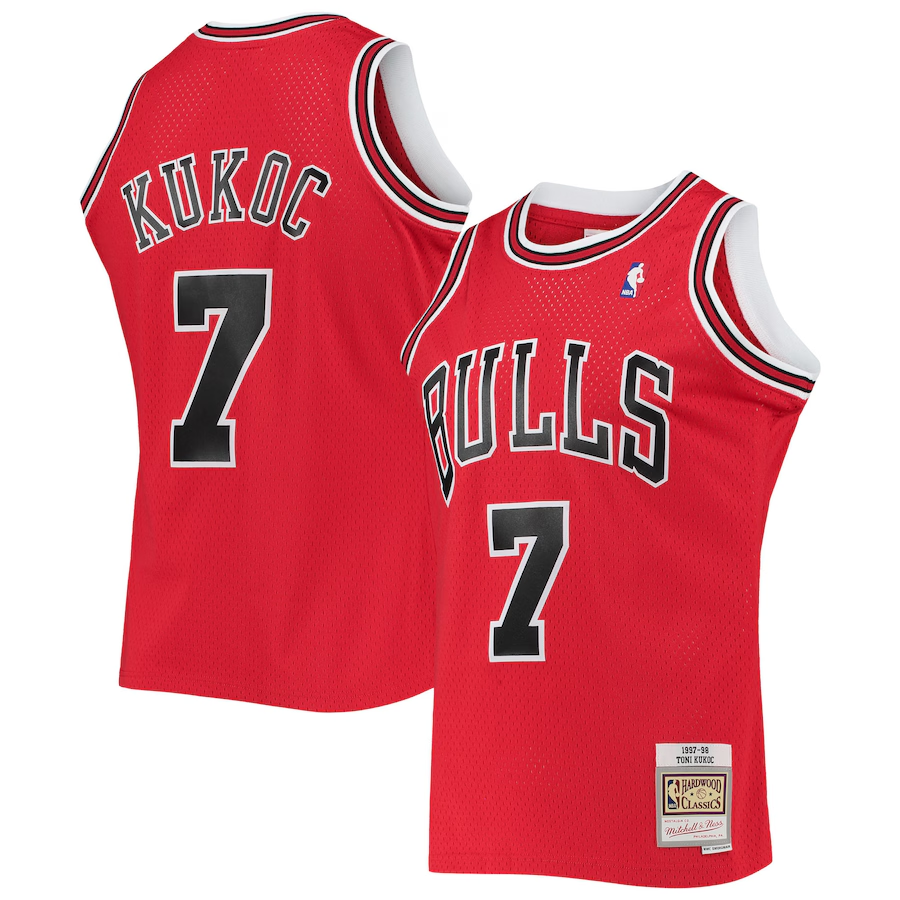 Toni Kukoc Chicago Bulls Mitchell & Ness 1997/98 Hardwood Classics Swingman Jersey - Red mysite