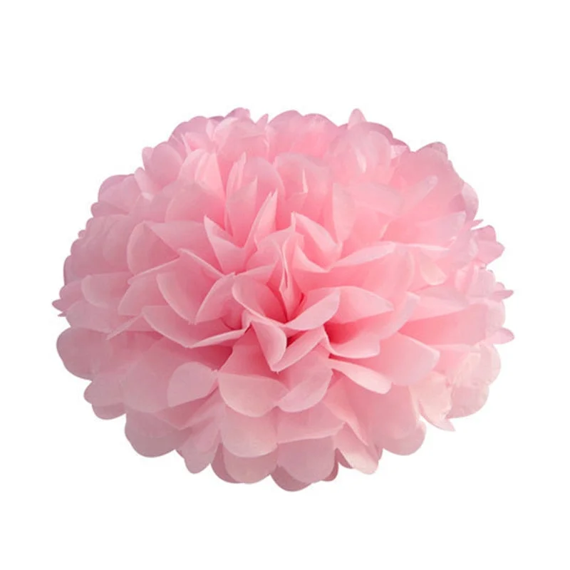 5pcs Tissue Paper Pompoms Wedding Decorative Paper Flowers Ball Baby Shower Birthday Party Decoration paper pom poms