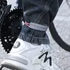 Reflective Bike Pants Strap Adjustable Bands for Night Walking Cycling Running