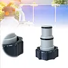 Threaded Connection Pumps Leak-proof Pool Hose Conversion Connector for 1.5&1.25 Inch Hoses Multi-Use for Swimming Pools Outdoors Activities Water Play