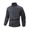 Men's Athletic Softshell Tracksuit 2-Piece Set &ndash; Full-Zip Stand Collar Jacket and Drawstring Sweatpants by Inlyline
