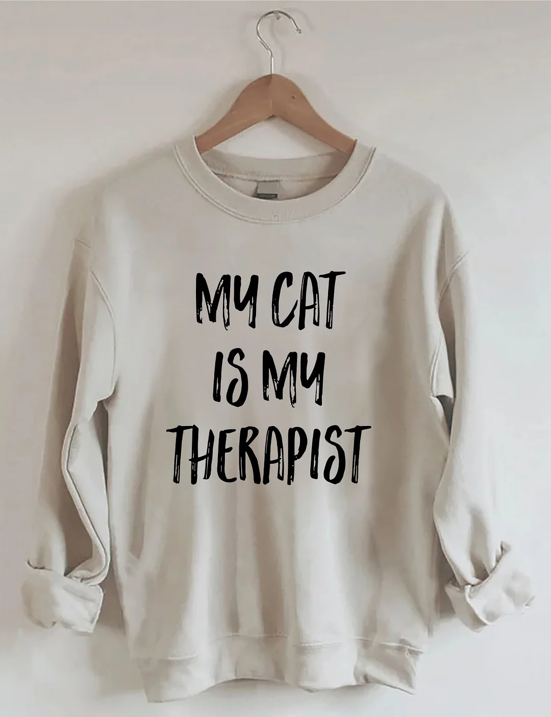 My Cat Is My Therapist Sweatshirt