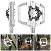 Mountain Bike Pedals For CXWXC CX-159 Bike Removable Anti-Skid Nails 2In1 Clipless Flat Pedal 9/16In 3 Bearings Bicycle Pedals Bicycle Accessories