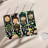 4 pi&egrave;ces lotus attrape-r&ecirc;ves en lotus, marque-page de peinture en diamant avec pendentifs en cristal, marque-page en peinture en diamant, forme sp&eacute;ciale pour la cr&eacute;ation DIY, fournitures d&rsquo;artisanat pour adultes