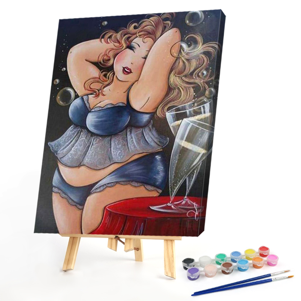 

40*50CM - Paint By Numbers - Fat Lady, 501 Original