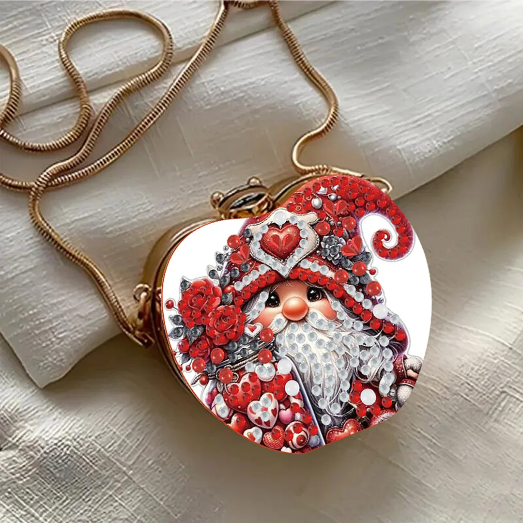 Goblin DIY Acrylic Love Art Diamond Painting Coin Purse w/ Chain for Women Girl