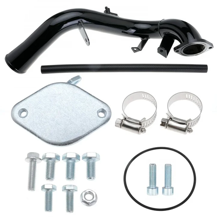 6.6 EGR Delete Kit & High Flow Intake Elbow Pipe Tube for 6.6L Duramax for LBZ 2500 3500 HD 2006 2007