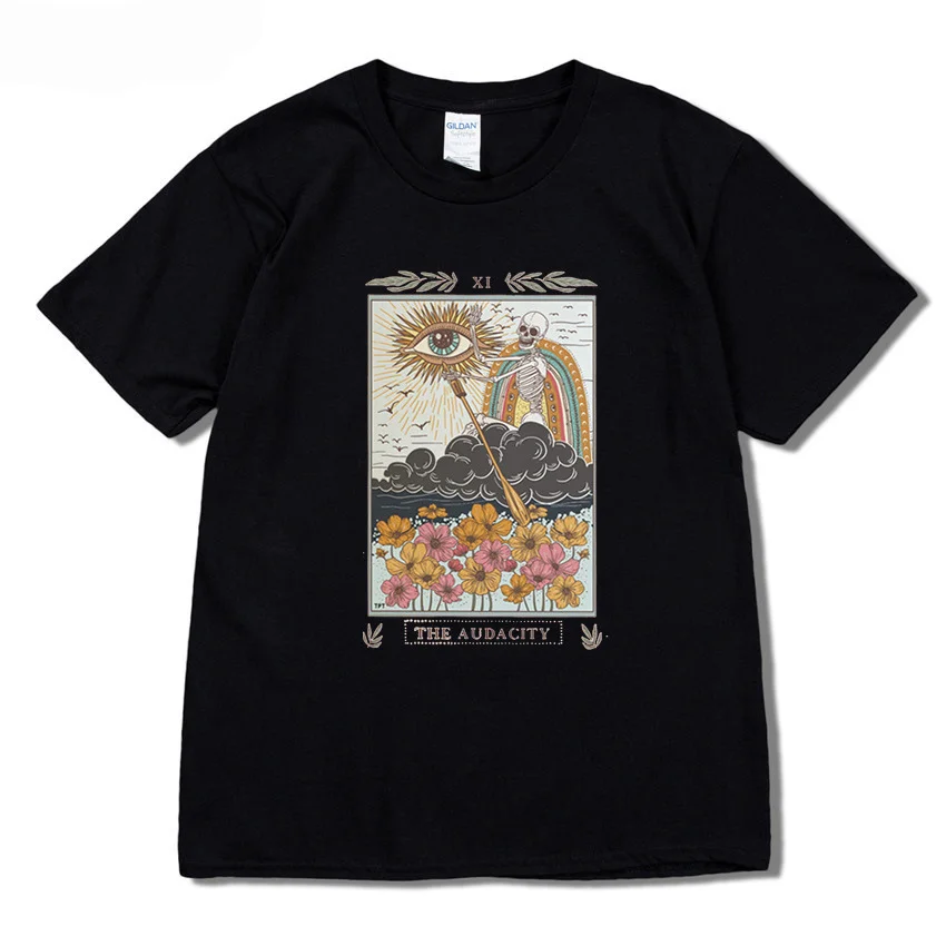 Tarot Card Shirt, skeleton Tarot Card Tee, The audacity skeleton Tarot Card shirt, Tarot card shirt, tarot card Mystical Tarot