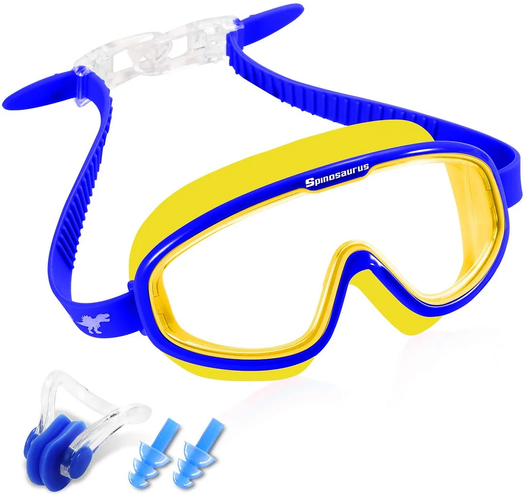 Kids Swim Goggles Swimming Goggles (Age 3-15 Years), Anti-Fog,UV Protection, No Leaking, Clear Lens