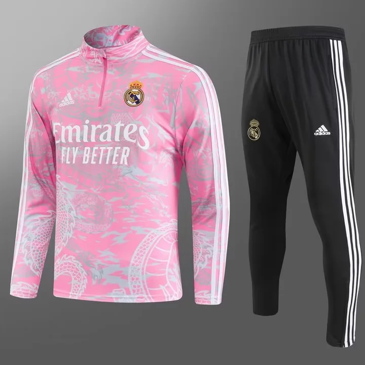 2023/2024 Real Madrid Half-Pull Training Special Edition Pink Football Shirt 1:1 Thai Quality mysite