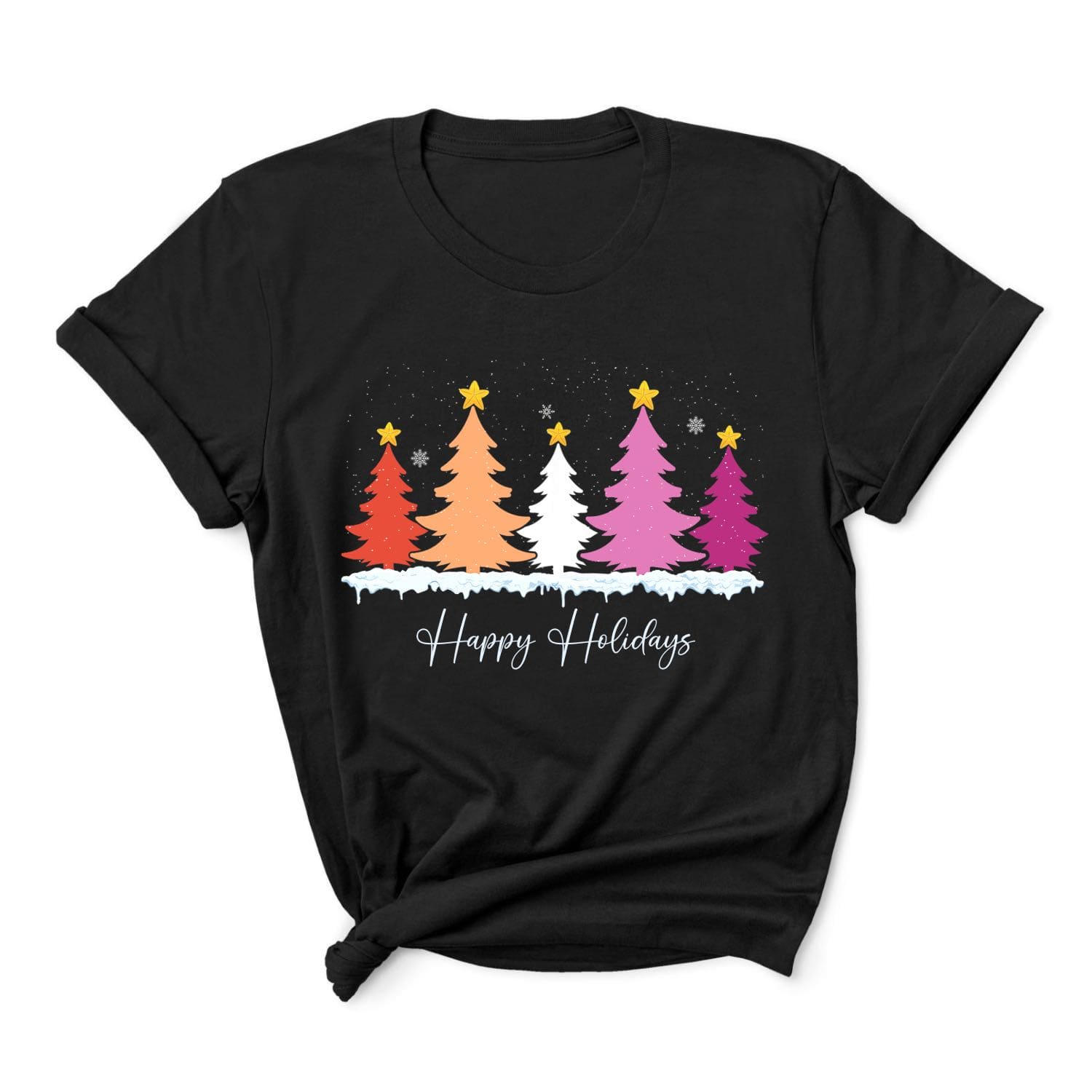 Christmas lesbian t-shirt