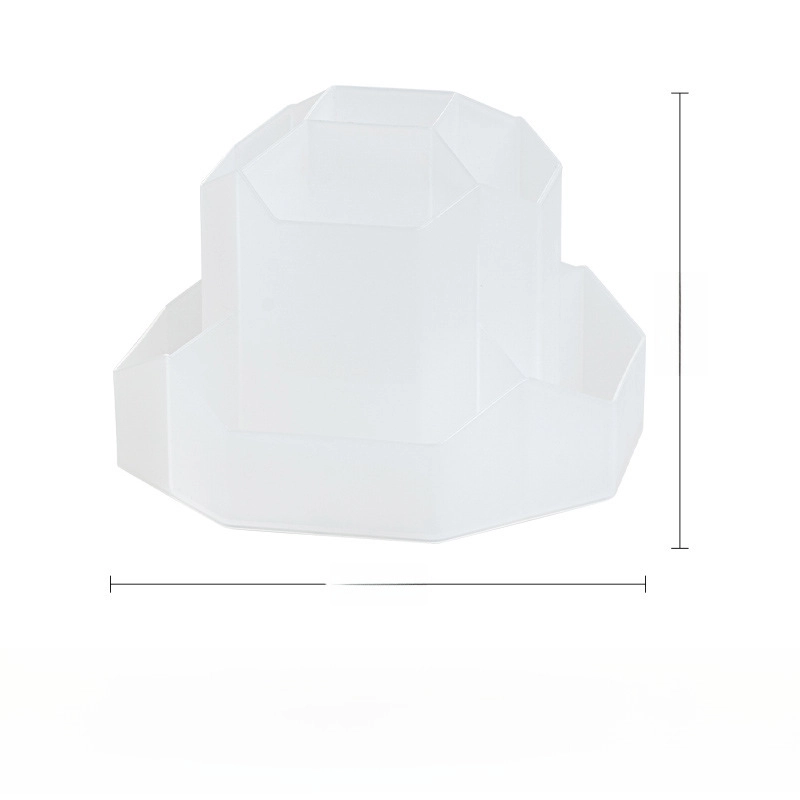 Original Large Capacity Plastic Rotating Pen Holder Storage Box Office Desktop Stationery Organizer Luxury