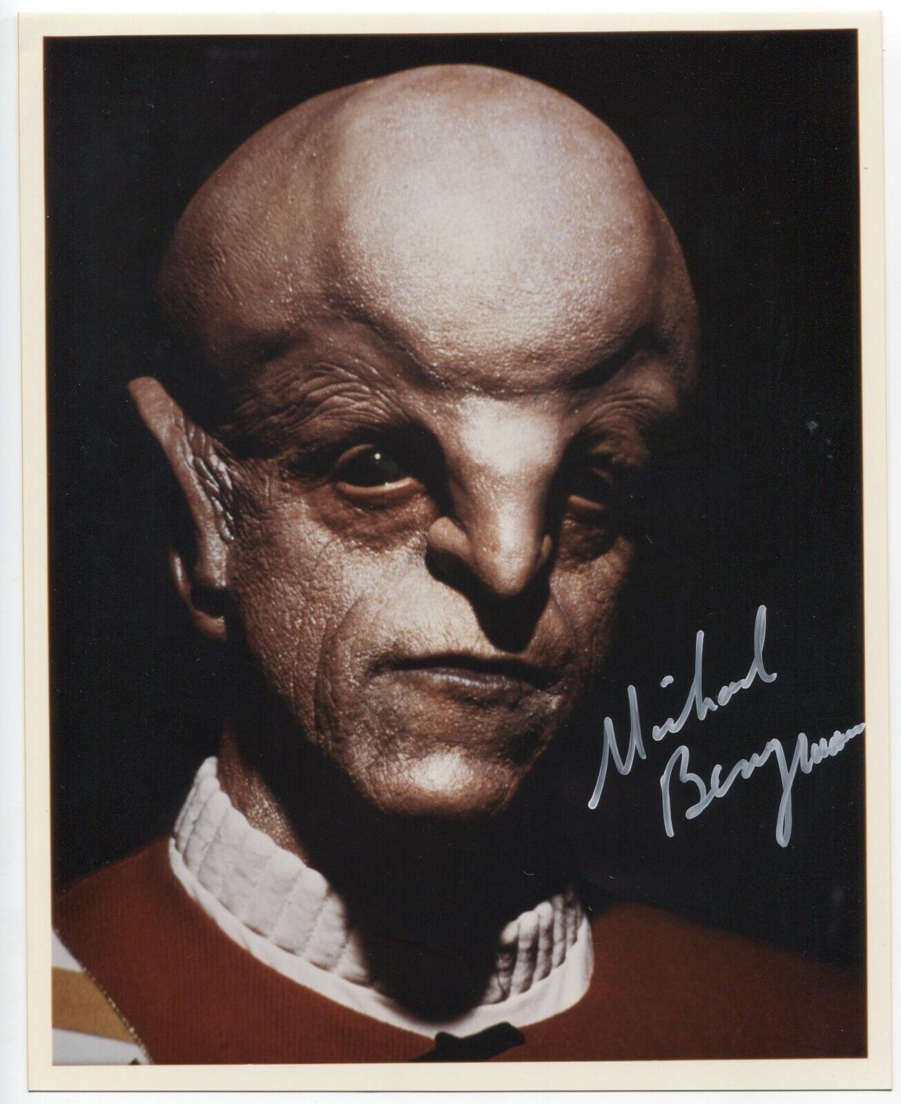 Michael Berryman Signed 8x10 Inch Photo Poster painting Autographed Signature Star Trek TNG