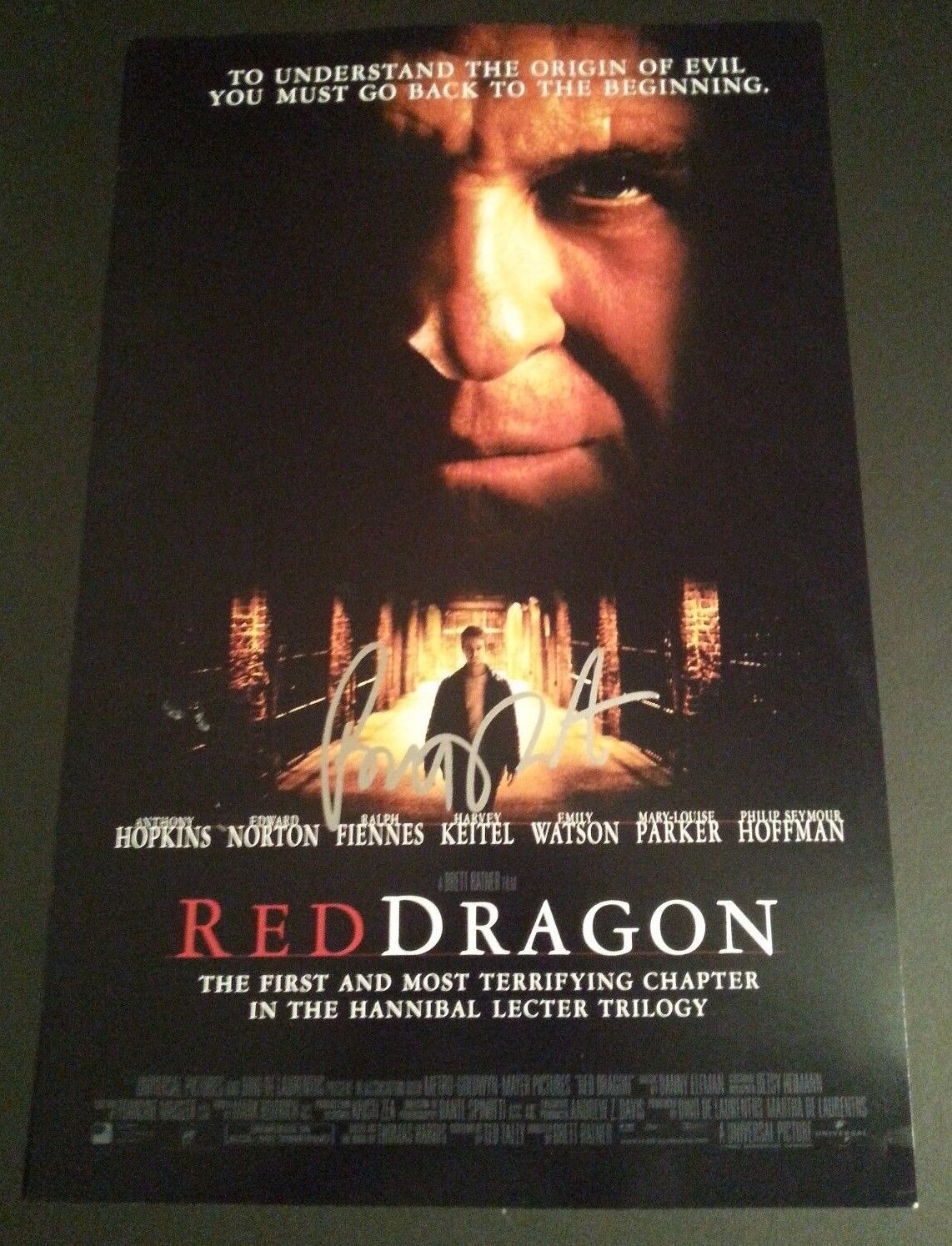 BRETT RATNER Authentic Hand-Signed RED DRAGON