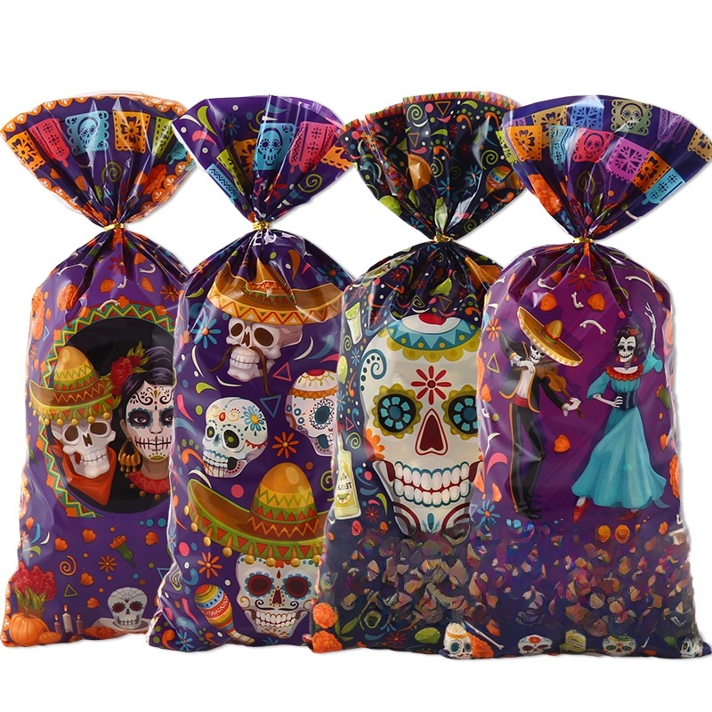 Halloween Funny Classic Style Skull Plastic Party Gift Wrapping Supplies
