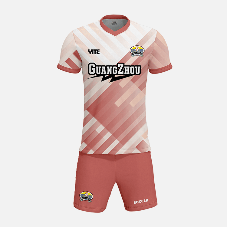 YITE | YTZQ085-White And Pink Soccer Uniforms