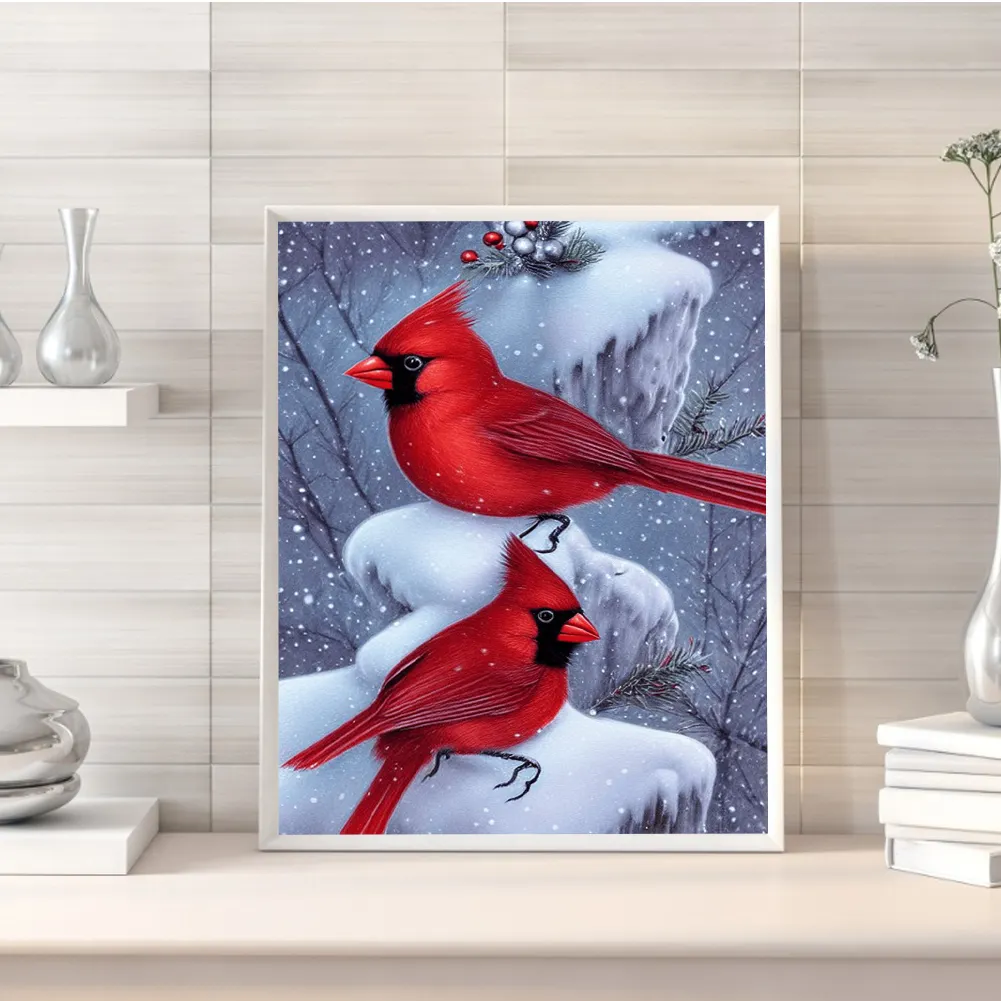 Diamond Painting - Full Round Drill - Cardinal(Canvas Size|30*40cm)