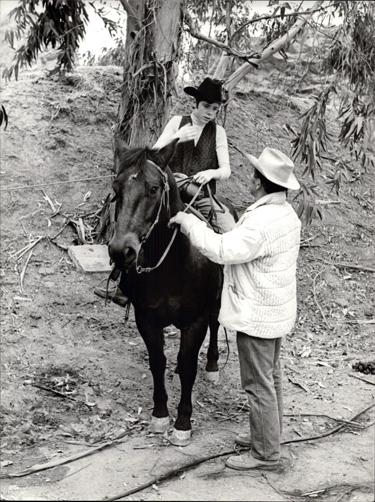 Heintje On Pferd - Bonanza - Vintage Press Photo Poster painting Photo Poster painting Norbert Unfried (U-4088