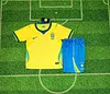2026 Kids Size Brazil Home Football Jersey 1:1 Thai Quality