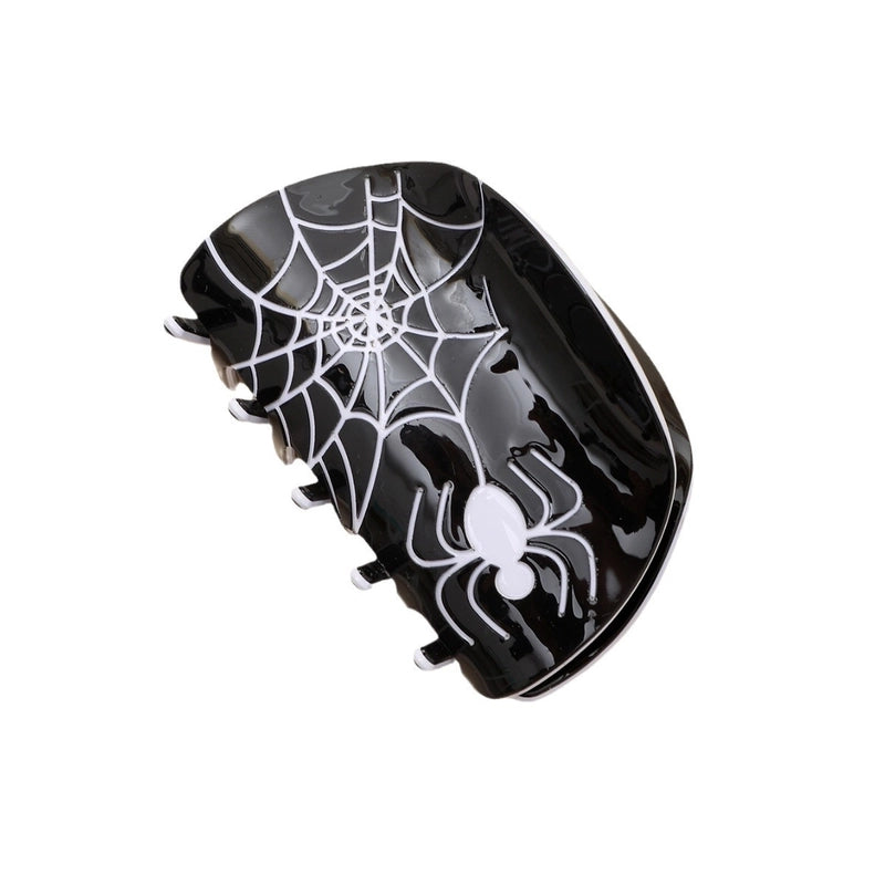 Halloween Cute Funny Women’s Pumpkin Spider Web Acetic Acid Sheets Stoving Varnish Hair Claws