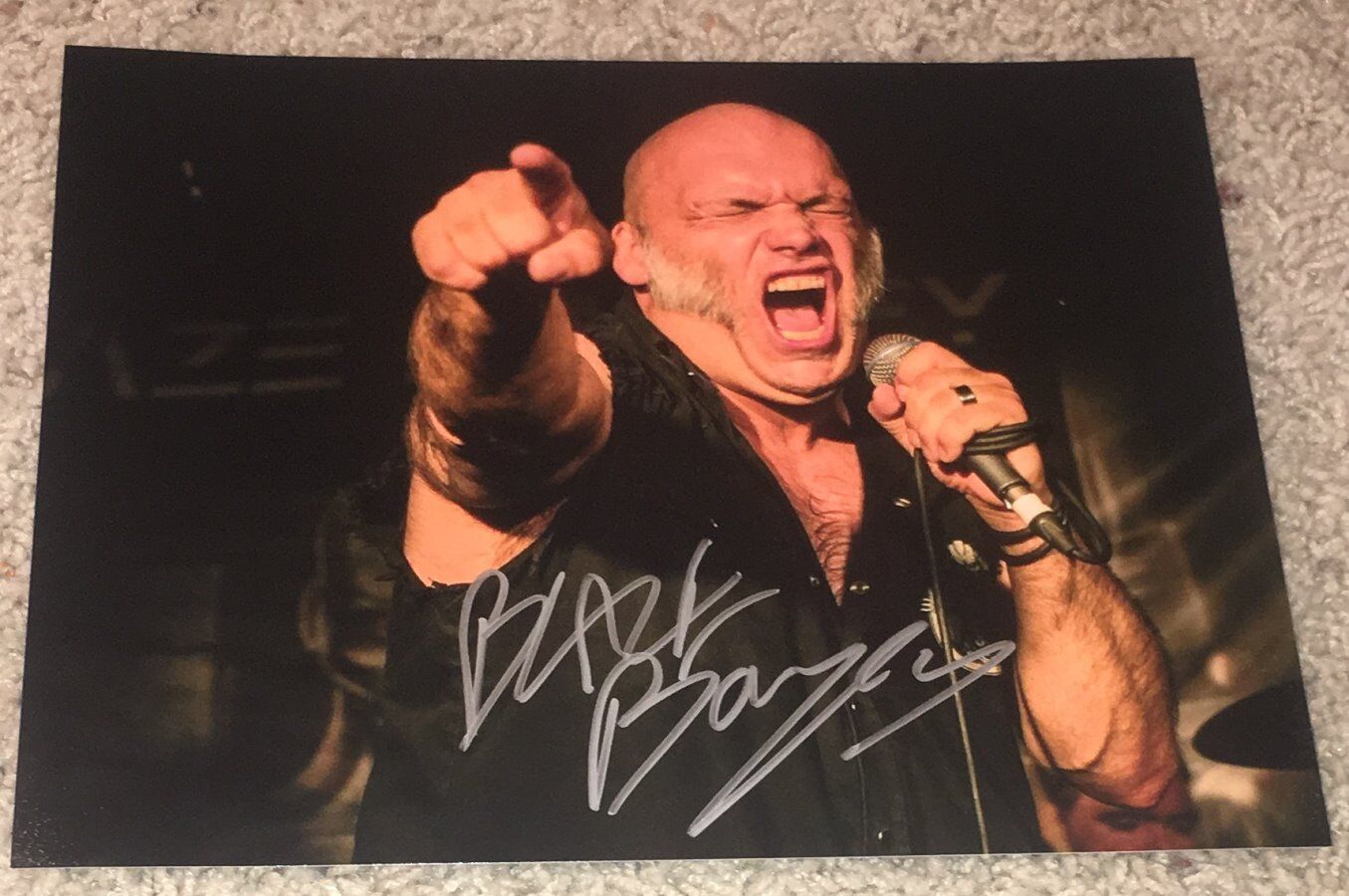 BLAZE BAYLEY SIGNED AUTOGRAPH IRON MAIDEN WOLFSBANE 8x10 Photo Poster painting C w/EXACT PROOF