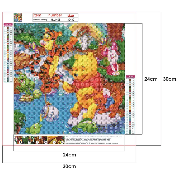 Winnie the pooh diamond painting -  Italia