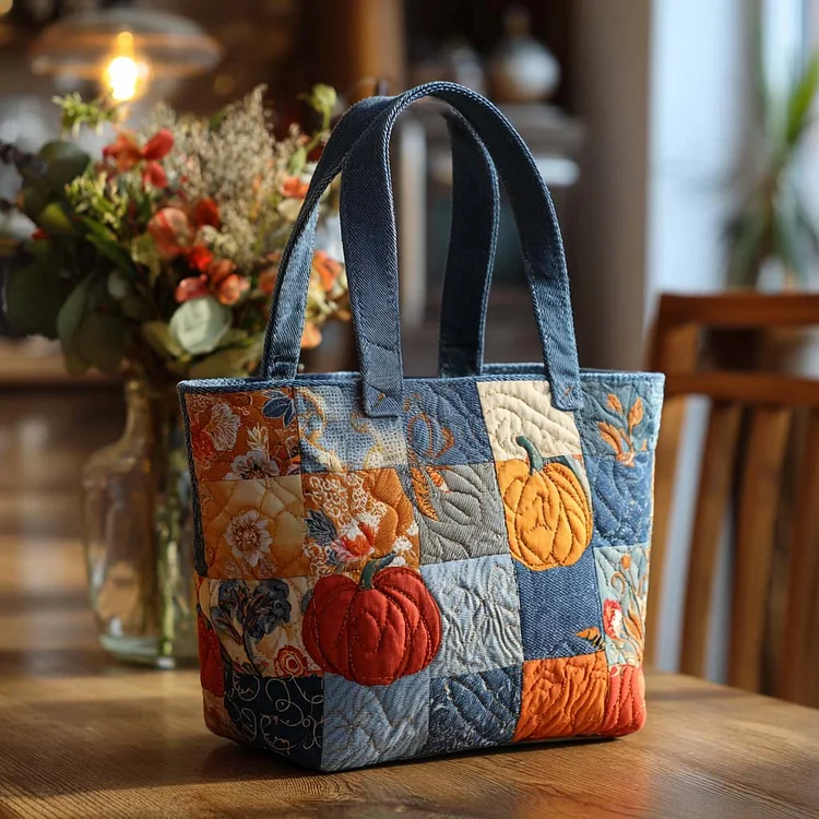 Pumpkin Days Quilted Tote Bag NCU0NT9049