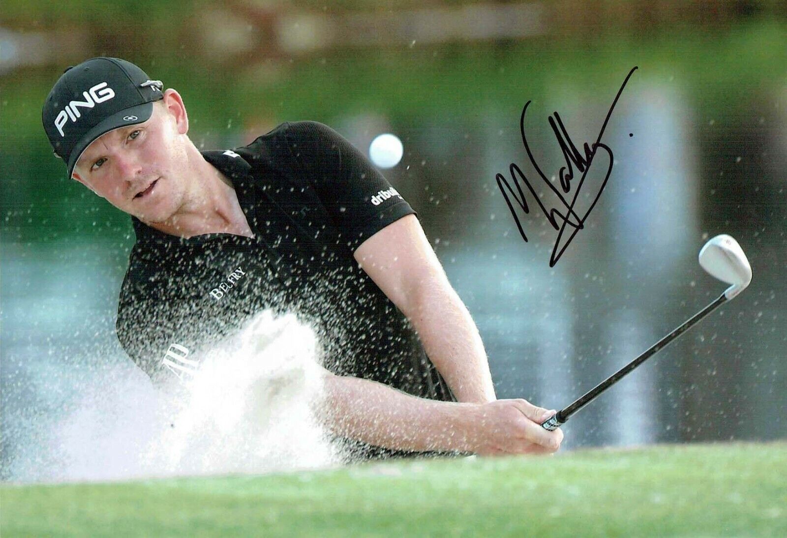 Matt WALLACE 12x8 Signed Autograph Photo Poster painting 1 European Tour Golf Winner AFTAL COA