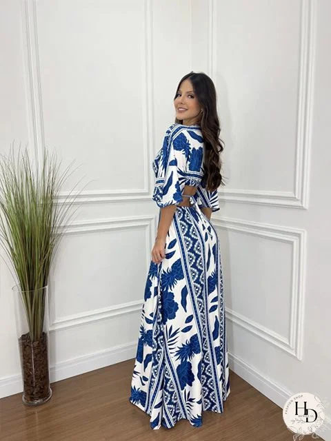 Women'S Dresses Vintage Print Short Sleeve Casual Dress