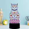 DIY Diamond Painting 7 Color Night Light Lamp Home Decoration Ornament Gift Kit(Cat)
