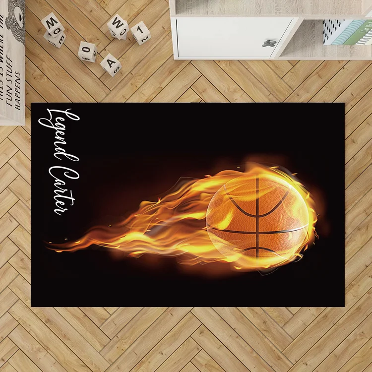 Personalized Kids Basketball Rug|R143