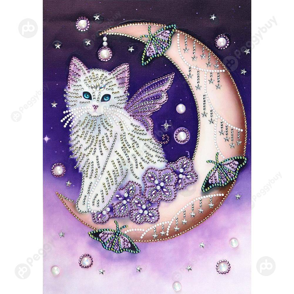 

30*40CM Special Shaped Diamond Painting-Cat, 501 Original