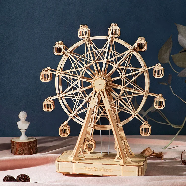 Rolife Ferris Wheel 3D Wooden Puzzle Music Box TGN01 | Robotime Online