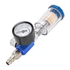 Air Pressure Regulator Gauge & Mini Inline Air Filter Separator JP/EU/US Adapter