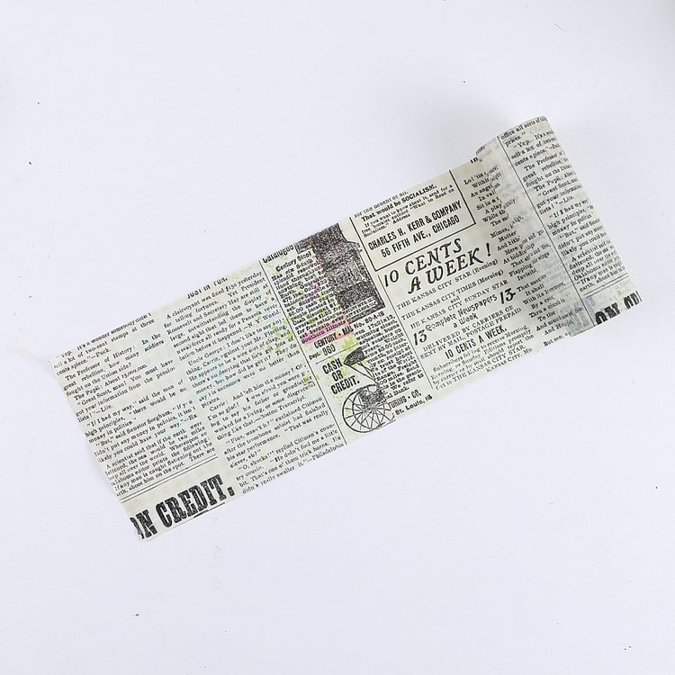 JOURNALSAY 10cm*2m Retro English Letters Washi Tape DIY Journal Scrapbook