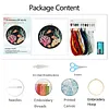 Cute Dolphin-DIY Embroidery Kit with Pattern Cotton Threads Needles Hoop 30*30cm