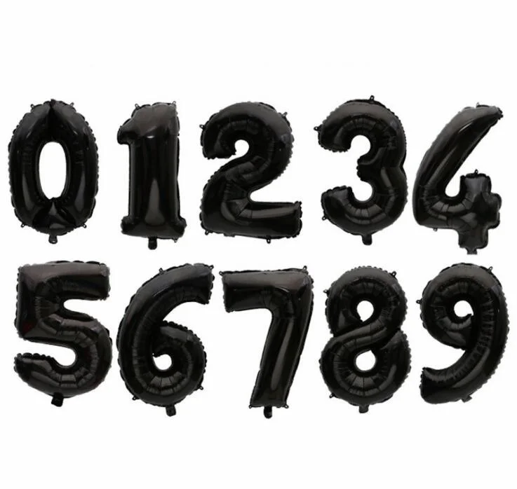 16 Inch Figure Digit Number Balloons Number Foil Balloon For Wedding Decoration Happy Birthday Balloon Baby Shower
