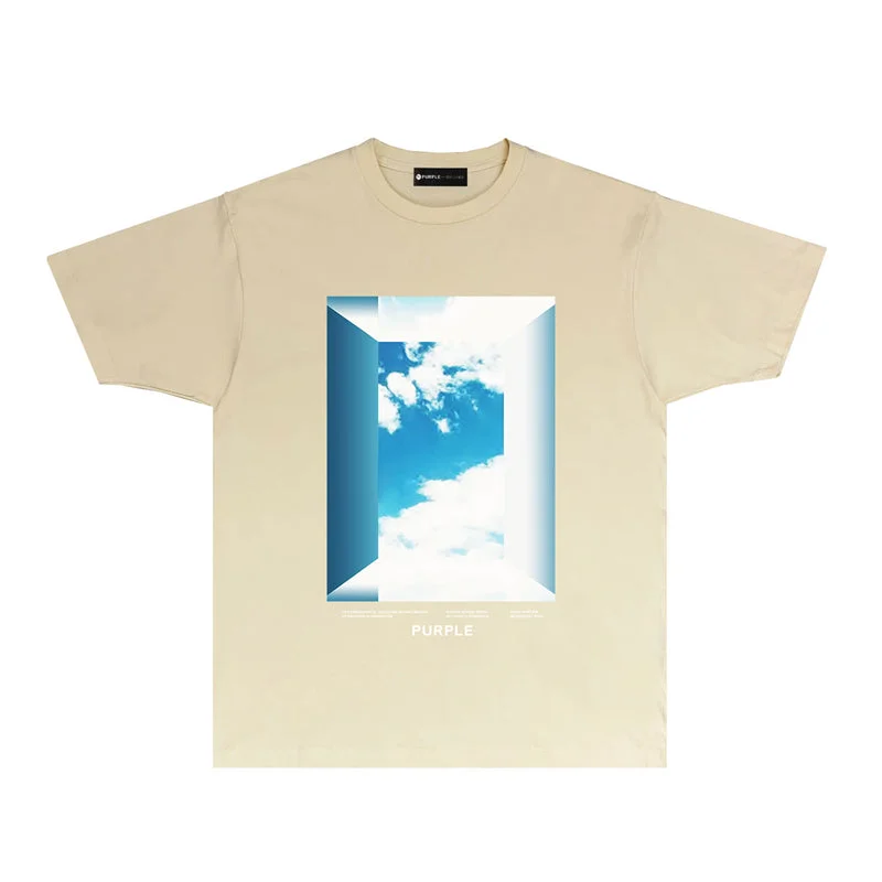 Purple 2023 new fashion T-shirt short sleeves